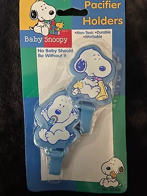 Danara Baby Snoopy 2-Pack Pacifier Holders Pink New In The Package. • $8