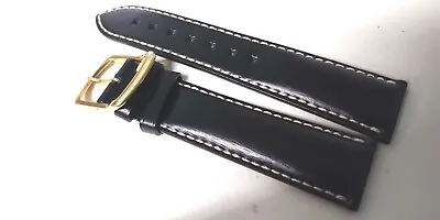 Montblanc BAND Leather With White Stitch Slightly Padded With Yellow Buckle 80x1 • $125