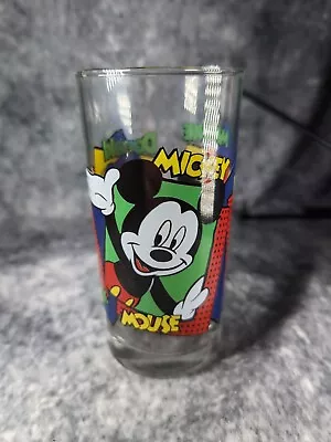 Vintage Disney Mickey Mouse Minnie Mouse Donald Duck Retro Juice Drinking Glass • £4.99