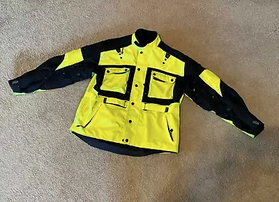 Men's Bilt High Visibility Motorcycle Jacket Long Sleeves Padded Size XXL • $27.99