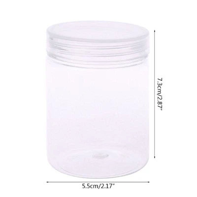 $5.82 • Buy Round Clear Jar 150ml DIY Slime Clay Nail Art Eye Shadows Lip Balms Products