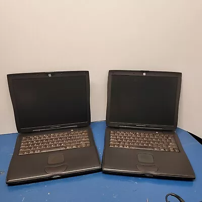 Lot Of 2 Vintage  Apple Macintosh PowerBook G3 Black M5343 UNTESTED AS-IS • $50