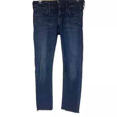 £53.93 • Buy AGOLDE Chloe Low Rise Slim Blue Cropped Jeans Raw Hem A Gold E - Revolve - 26