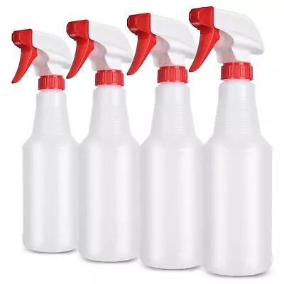 4 Pack 16oz Plastic Empty Spray Bottles For Plants Pets Cleaning Solutions • $15.21