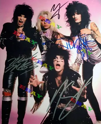 MOTLEY CRUE ENTIRE BAND 8x10 Autographed Signed Photo Reprint • $18.99