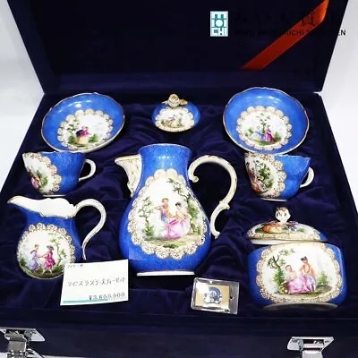 Lot Meissen Tea Cup Pot Plate Set Antique W/Case Vintage VTG From Japan • $6532.42