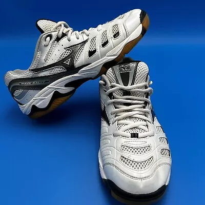 Mizuno Shoes Womens 9.5 W Wave Rally Running Sneakers White Low Top • $25