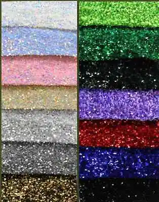 Stretch Velvet Sequin Fabric Glitter Spandex Material Ideal For Sewing Etc. • $1.49
