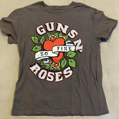Official - GUNS N' ROSES - So Fine - Sailor Jerry Tattoo Graphic T Shirt -Medium • £19.27