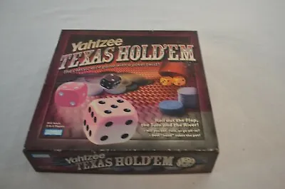 Yahtzee Texas Hold'em Poker Style Dice Game Hasbro 2004 Complete • $10.56