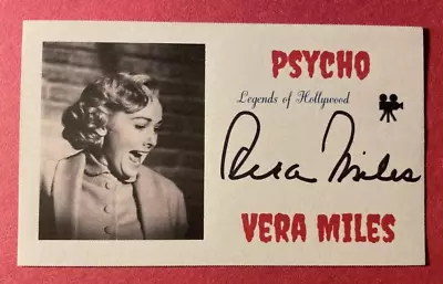 Signed Vera Miles 3 X5  Autographed Index Card - Psycho • $19.99