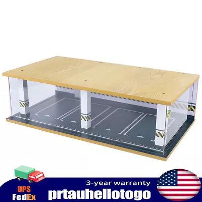 1/24 Scale Car Garage LED Lighting Parking Lot Diorama Scene Display Model • $45