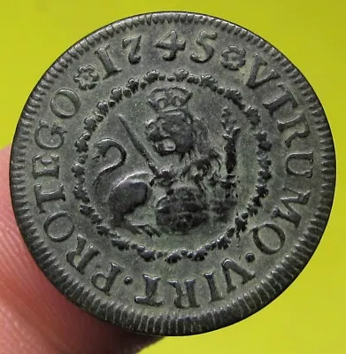 Amazing 1745 PIRATE COB SPANISH 2 Maravedis Colonial Coin Felipe PHILIP V • $50