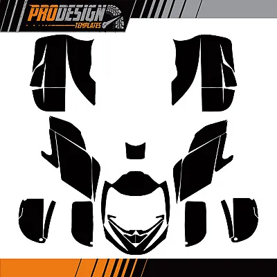 CAN-AM DS650 Bombardier DS650 ATV QUAD Vector Template Full Kit Stencil Real Sca • $14.99