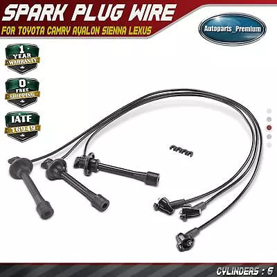 $25.99 • Buy 3x Spark Plug Wire Set For Toyota Camry 96-01 Avalon Sienna Lexus ES300 V6 3.0L