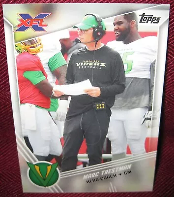 2020 Topps Xfl #44 Marc Trestman Head Coach & Gm Tampa Bay Vipers • $4.50