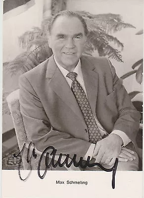 Signed Max Schmeling Photo • $49.99