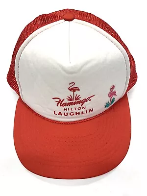 $19.99 • Buy Vintage 90s Hilton Flamingo Laughlin Snapback Hat Made In USA Cap