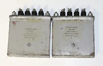 Western Electric D165750 Cond Capacitor Pair Tested • $1190