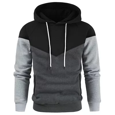 Men Hoodie Casual Hooded Pocket Slim Fit Sweatshirts Pullover Sweater  # • $20.13