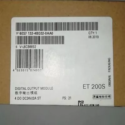 New 6ES7 132-4BD32-0AA0 Digital Input Module In Box SIEMENS 6ES7132-4BD32-0AA0 • $48.94