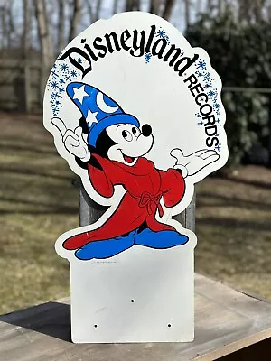 Disneyland Record Sign Walt Disney Mickey Mouse Sorcerers Display Rare • $99