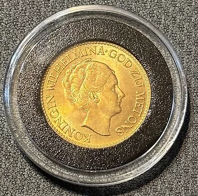 1932 Netherlands Gold 10 Gulden Coin NO Reserve • $449