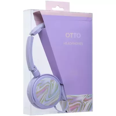 Otto Over-Ear Headphones Purple Swirll NEW *FREE SHIPPING* • $15.41