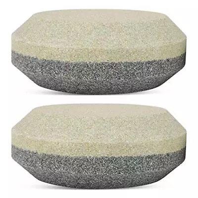 2 Pack Dual Grit Sharpener Stone Multipurpose Axe Sharpening Puck 120/280 Grit • $19.55