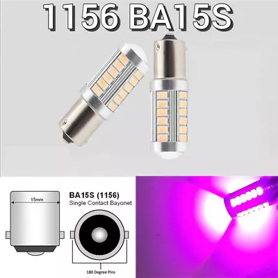 Backup Reverse Light 1156 BA15S P21W 7506 1141 SMD LED Purple Bulb K1 K • $15.50