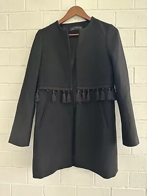 Zara Womens Business Mid Length Cadigan/Jacket Size XS ( Missing Tassel ) • $12.99