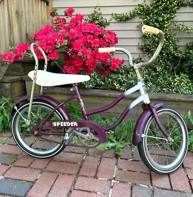 Vintage KIA Kids Bananna Seat Cruiser Bicycle Speeder Purple Vtg • $250