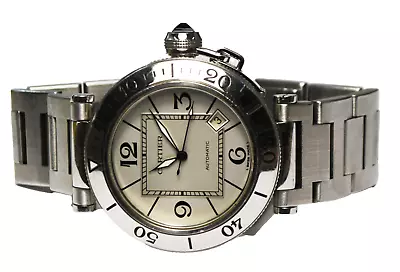 Pasha De Cartier Automatic Date Sea Timer 2790 40mm Stainless Wristwatch • $2999.99