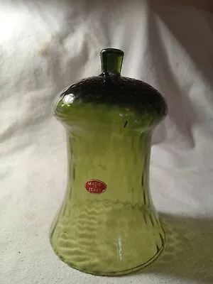 Vintage Green Glass Votive Cup Candle Holder (700) • $9.99
