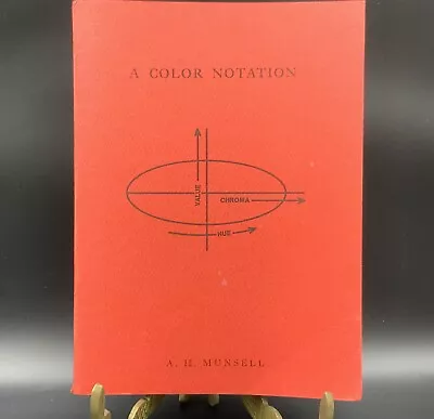 A Color Notation By A.H. Munsel 1979 Illustrated Book • $11.65