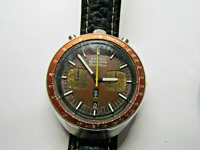 Seiko  6138-0040 CHRONOGRAPH BULLHEAD JDM JANUARY 1976 WATCH RUNS VINTAGE  • $795