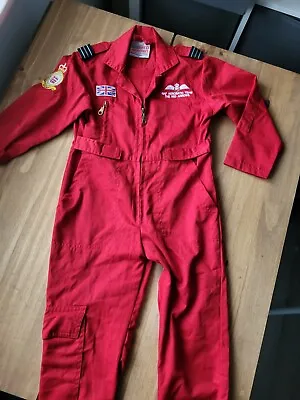 Royal Air Force The Red Arrows Pilot Jumpsuit Boys 4-5 Years Red • £19.99