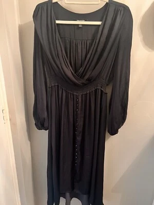 $10 • Buy Forever New Curve Dress Size Navy Size 16 Silky Material
