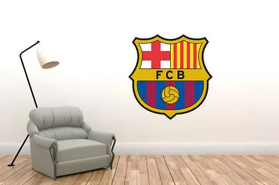 Wall Decal Barcelona Logo - Soccer Spain Decor Vinyl Art Mural Sport Sticker • $15.45