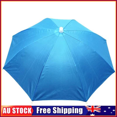 $9.59 • Buy Fishing Umbrella Hat Foldable Outdoor Sun Shade Waterproof Cap (Skyblue)