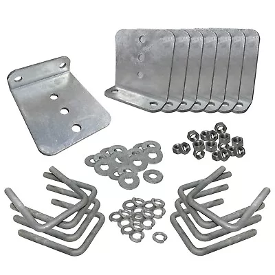 (8) 6  Galvanized L-Type Bunk Bracket Kit For Boat Trailer Fits 3x3 Heavy Duty • $109.99