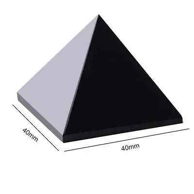 £8.59 • Buy Pyramid Black Obsidian Crystal Natural Healing Energy Reiki Power Stone Chakra