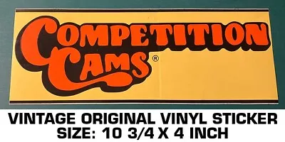 Competition Cams Vintage Original Vinyl Decal Sticker Nhra Drag Racing - Scca • $10.92