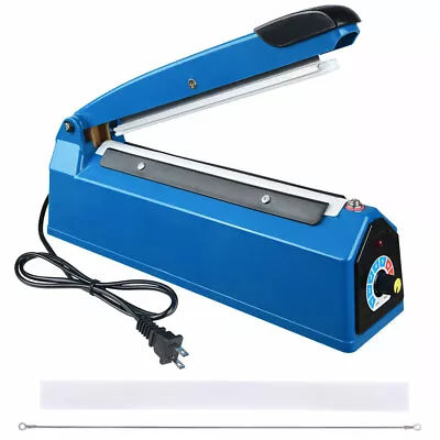 8” Impulse Sealer Manual Heat Sealer Plastic Bag Poly Tubing Packaging Machine • $22.99