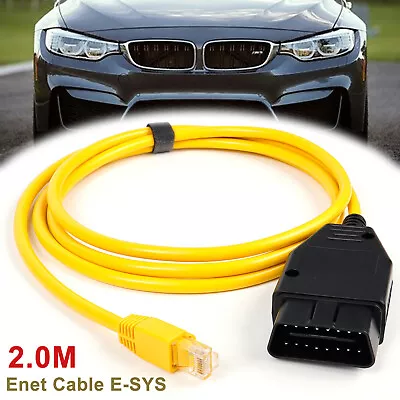 FOR BMW Ethernet To OBD Enet Cable E-SYS IcoM Coding ICOM Enet Line F/G-Series • £9.99