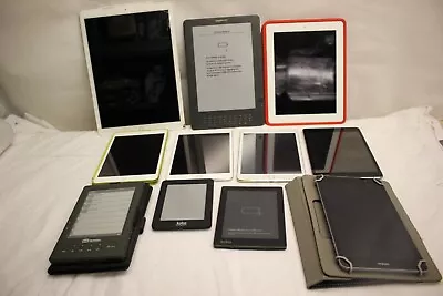 Job Lot 11 X Mix Tablets Huawei Kobo Apple A1652 A1458 A1432 Bundle For Parts • £199.99