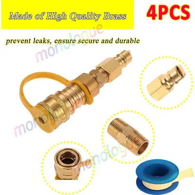 3/8 Inch Natural Gas Quick Connect Fittings LP Gas Propane Hose Quick Discon... • $15.89