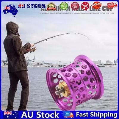 AU Low Profile Casting Fishing Reel Modified Line Cup For DAIWA Steez (Purple) • $26.09