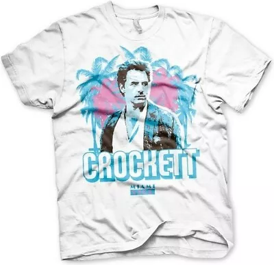 Miami Vice Crockett Palms T-Shirt White • £25.70