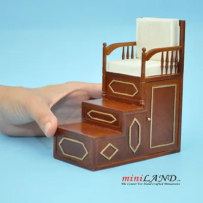  Miniature Pulpit Minbar Steps Chair Mimber Mosque Imam For Dollhouse 1:12 Scale • $69.90